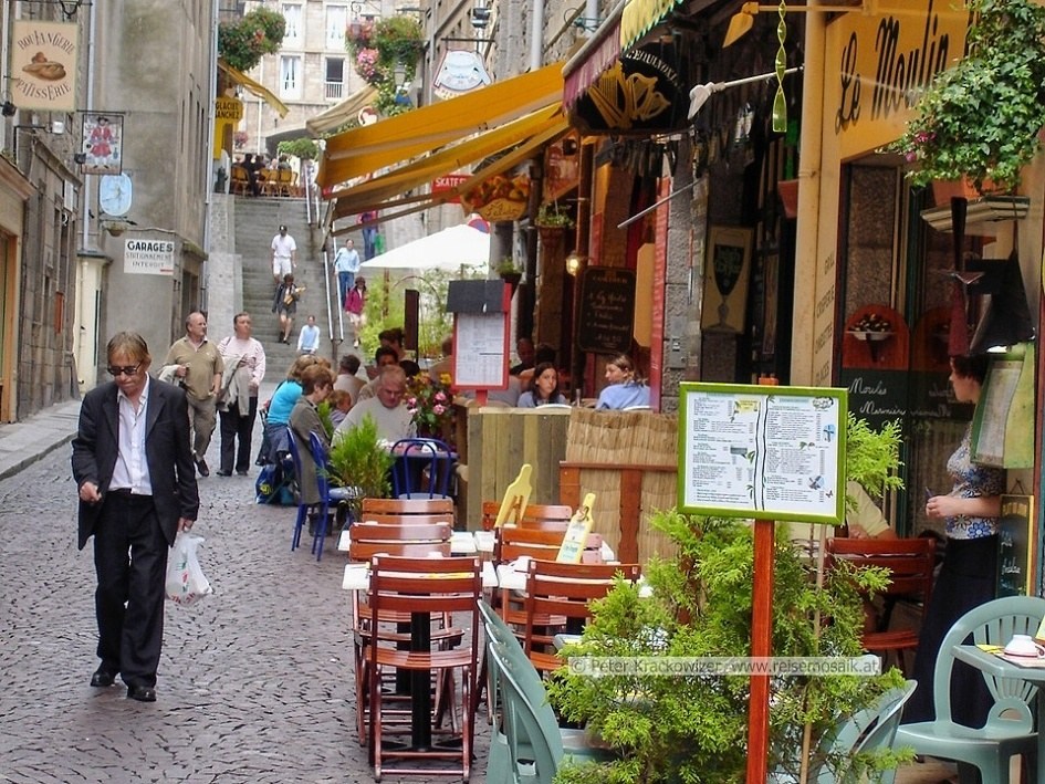 Frankreich, in der Altstadt von Saint-Malo in der Bretagne.