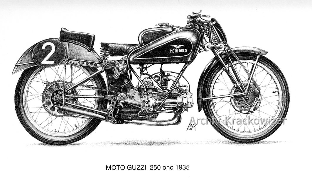 Moto Guzzi 250 cm³ ohc 1935