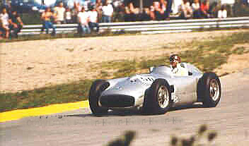 Juan Manuel Fangio, 1979: first time in Austria, driving a Mercedes Benz Grand Prix racing car W 196